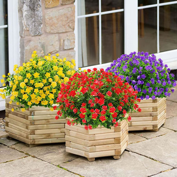 Konstgjorda blommor utomhus falska blommor för dekoration UV-beständig Ingen blekning