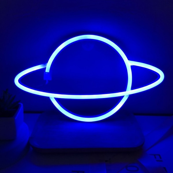 LED planet modellering lampe rom fest dekorasjon arrangement blue