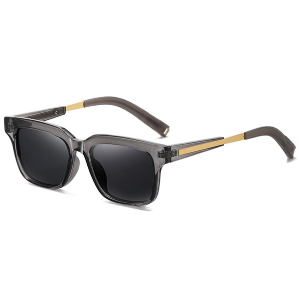 Universal Unisex Firkantede Anti Uv-briller Uv400 Klare Sommerbriller Kørebriller Qinhai Black Gray
