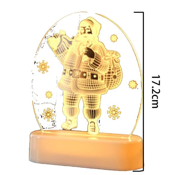 Akryl jule LED-lys, dekorative lys, Holiday Decorati