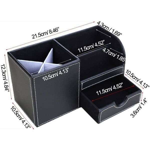 4 multifunktionella fack Organizer Brun