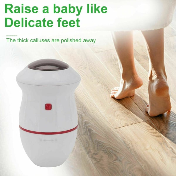 Elektrisk Fotslipare Fil Fot Pedikyr Dead Skin Remover röd red
