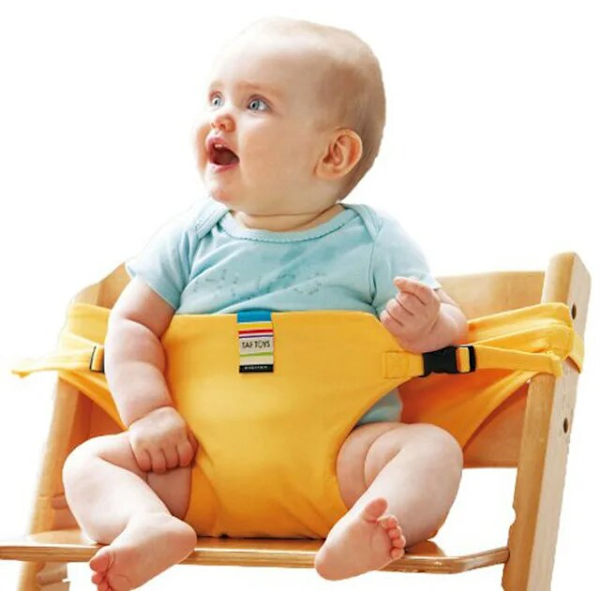 Baby sikkerhedssele stropper stol cover yellow