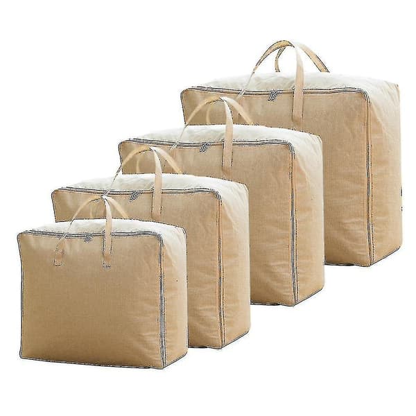 4 stk. organizer for dyner, tepper, sengetøy, stoff...