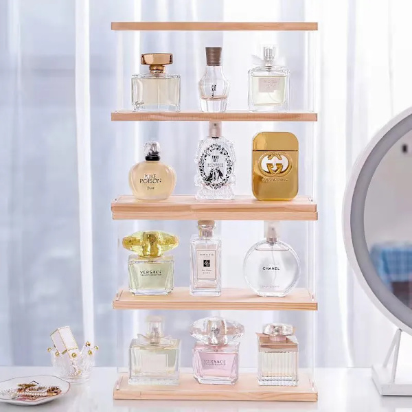 2-lags parfumeopbevaringsboks Legetøjsdisplaystativ clear 30*9.6*27.7cm