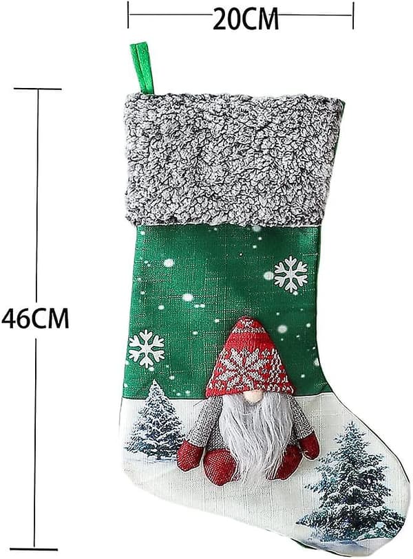 3 delar julstrumpa, 18 tum (ca 45,7 cm) stor