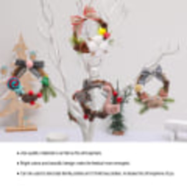 Xmas Ribbon Julgransprydnader Cane glitterremsor Party Elk