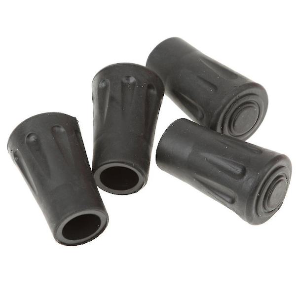4 stk. Udskiftningsgummispidser Endekompatibel Vandrestav Vandring Trekkingstave 4cm