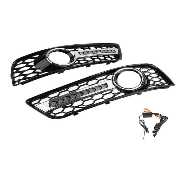 1 par LED varselljus dimljusramsgaller för A3 S3 RS3 Sports 07-12 modifieringstillbehör