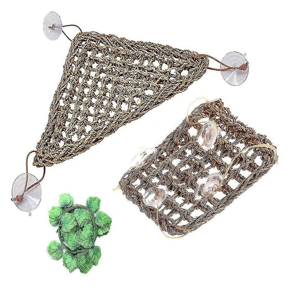 2-pakning Ed Ock, Reptile Climbing R, Lizard Lounr 100 % sjøgress Fa Ock for reptiler *chyi