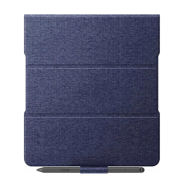 För Amazon Kindle Scribe Magnetic E- case Pu Läderställ Cover Blue