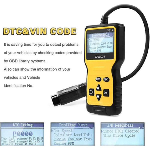 Obd2-scanner, bilkodelæser