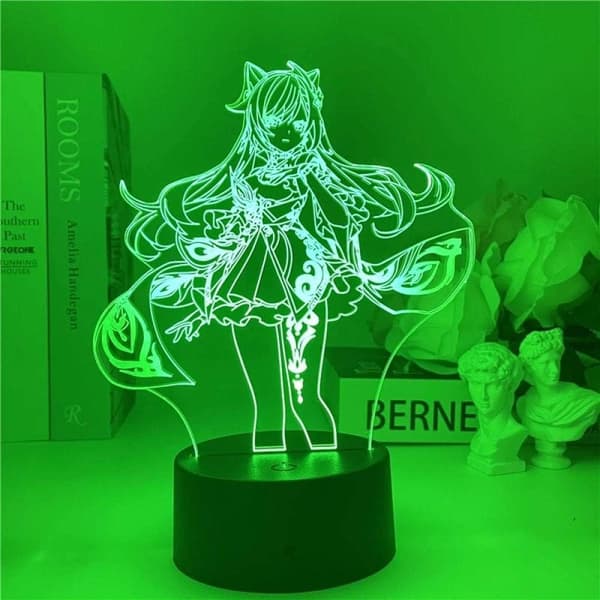 Spel Genshin Impact Keqing lampa Night Light Illusion Light 3