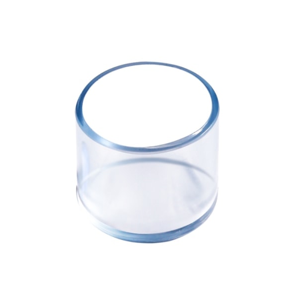 16 stykker stolsbensbeskyttelse Silikon runde puter Diameter: 19 mm