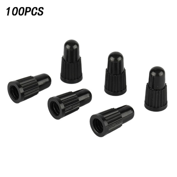 100 KPL Polkupyörän renkaan venttiilin suojus Pölytiivis korkki 100PCS