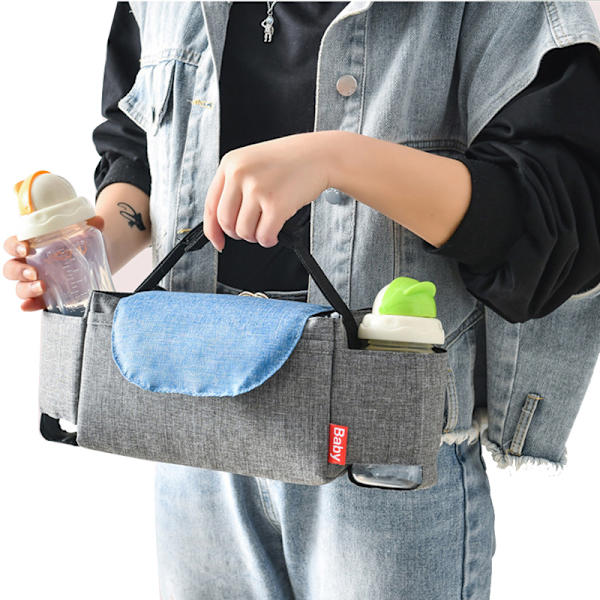 Barnvagn Organizer - Axelrem, passar för barnvagn Black