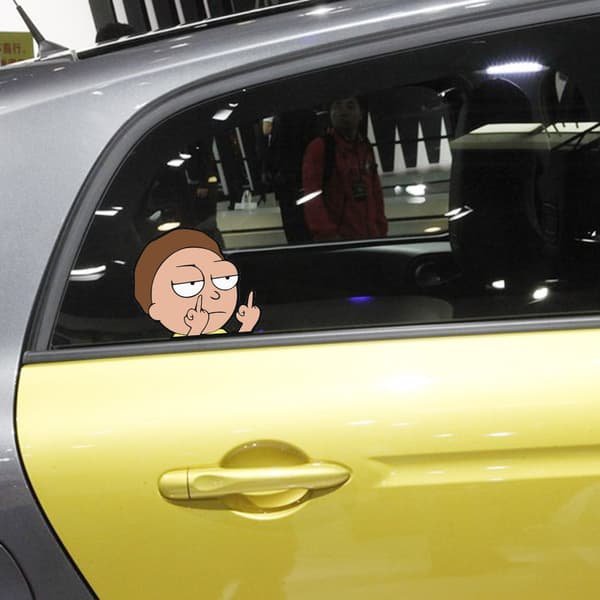 4 kpl Anime-tarroja, Autotarroja, Piirrettyjä tarroja autoon