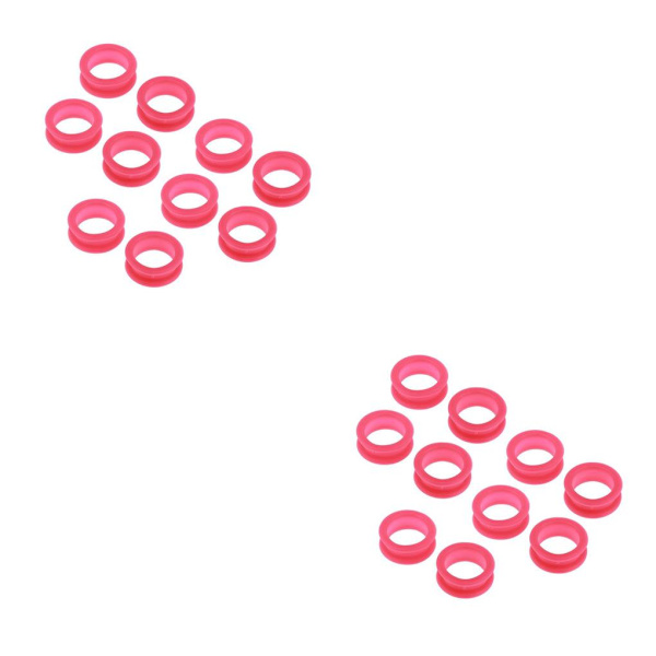 1/2/3/5 10x Barber Frisør Saks Fingerring Rose Red 10 pcs 2PCS