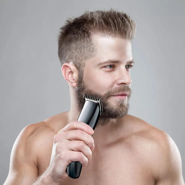 Elektrisk Groomer Öron Näsa Mustasch Klippning Män Stylist Frisyr S Clipper Sladdlös Kit Black