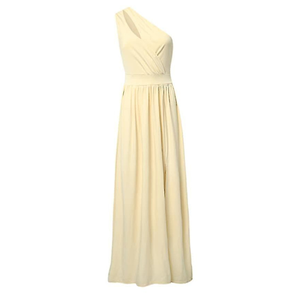 Swingkjole dame Festkjole Maxi lang kjole Grøn Hvid Sort Pink Mørk Regnbue Rød Beige Ærmeløs Dark Blue XXL