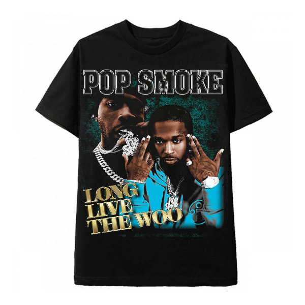 Vintage Tee Retro 90S T-shirt Pop Smoke Black XL