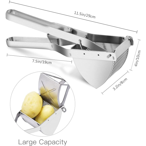 Potatispressare, potatisstötare i rostfritt stål
