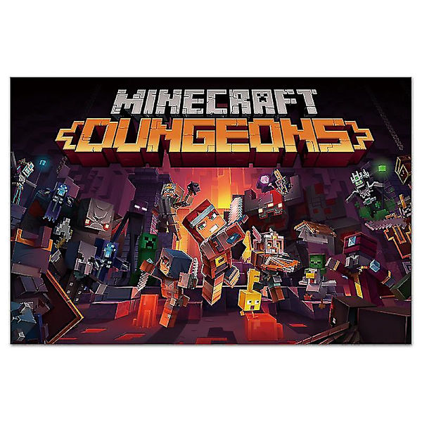 Minecraft Peli Oheistuote juliste Ripustusmaalaus Kodinsisustus Makuuhuoneen sisustus Seinävaate - Tyyli E 30*40cm  12*16inches