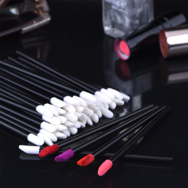 50 stk Lip Brush Mascara Applikator HVIT