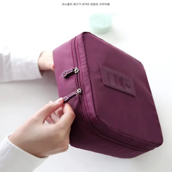 Hög kapacitet utomhus flickasminkväska Pink Cherry