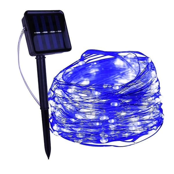 Udendørs Solar String Light 10m 100leds Vandtæt Fairy
