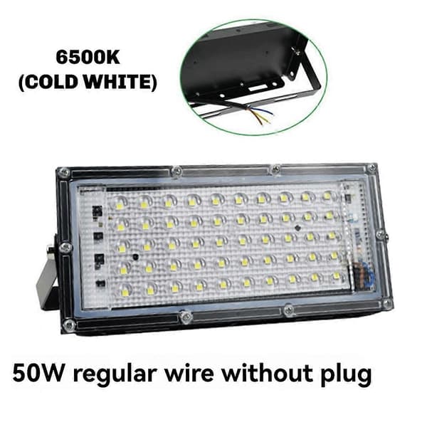 LED-kohdevalo, ulkokohdevalo, energiatehokas Pearl Point -kohdevalo, seinäkatuvalo, puutarhavalaistus, 6500K, 50W