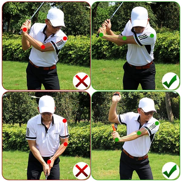 Golfswing Träningshjälp Posture Corrector RÖD RÖD