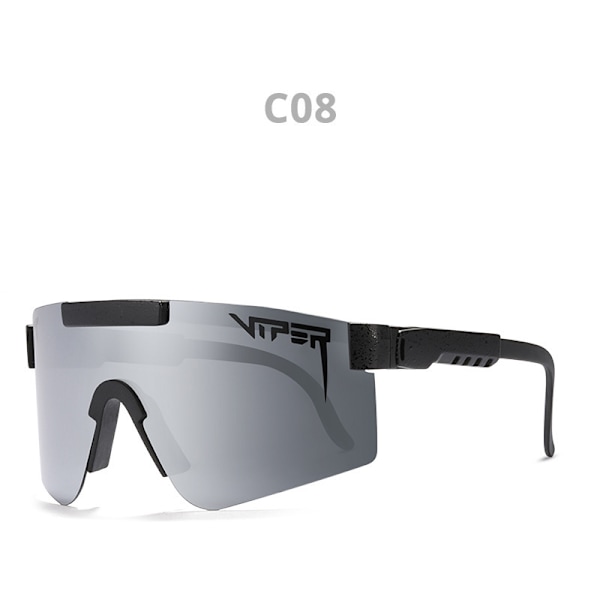 Big Frame Riding Solglasögon Färgglada Full-faced True Film Polarized Solglasögon Säker och Cool C8