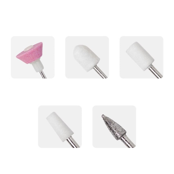 1/2/3 1x Portabel Elektrisk Nagelborrmaskin Set Polering för 1Set