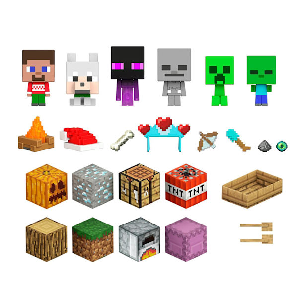 Minecraft, Mini Mobheads - Adventskalender 2022 multicolor