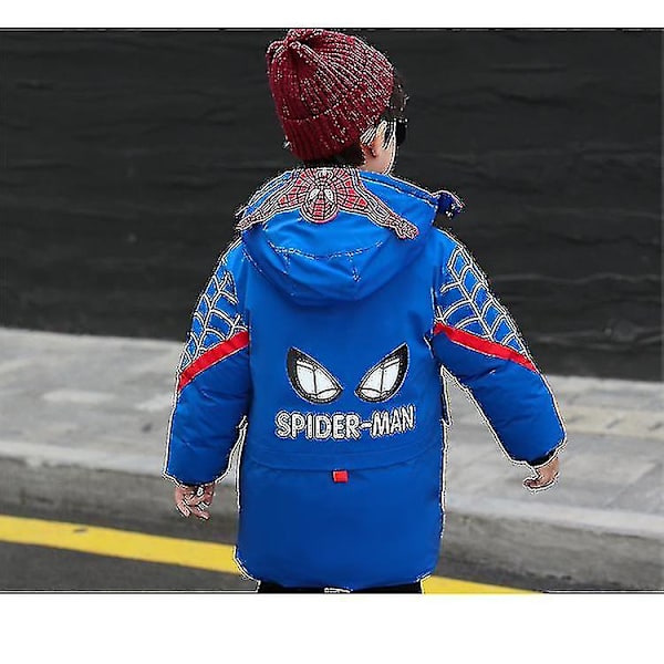 Vintern 2022 Spider-Man Huvjacka för barn | Varm & mysig vinterkappa | Spännande Spider-Man-design | Perfekt för att hålla din lilla varm och snygg red 21cm