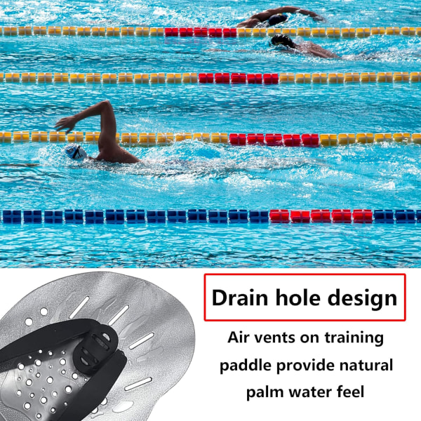 1 par Palmer Simning Hands Poof med Simträning Hand Paddle Palm Tillbehör Paddel
