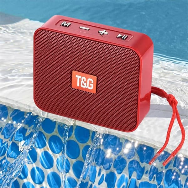 166 Mini Bärbar Trådlös Bluetooth-högtalare, Multifunktionell Bärbar Minihögtalare Stöder USB TF-kort FM-radio Svart
