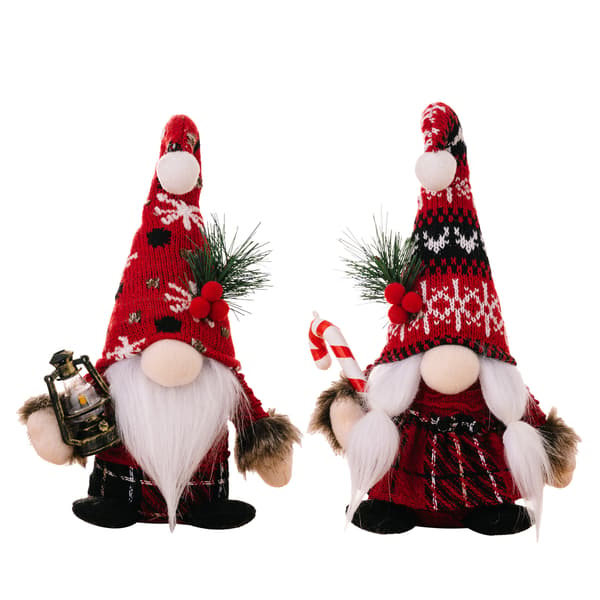 2-pakning julepynt plysjdukkeornamenter