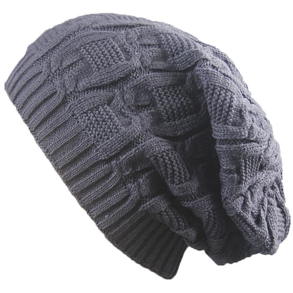 Cap Mode Hold Varm Vinter Huer Strikket Uldhue dark grey
