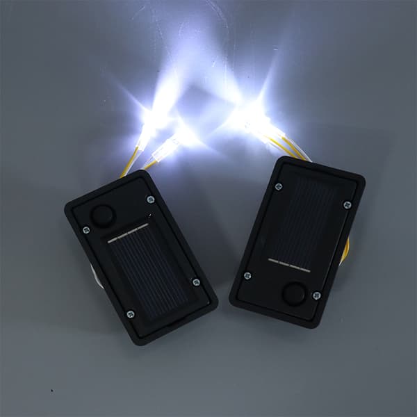 2 STK Container Hjem Solcellelampe Hængende Lanterne LED Tilbehør Black