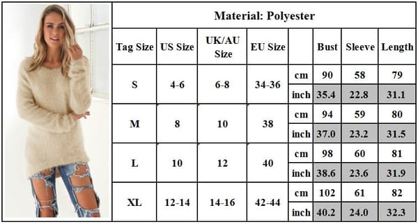 Dame Langermet plysj genser Jumper Pullover Sweatshirt Topp dark gray 3XL