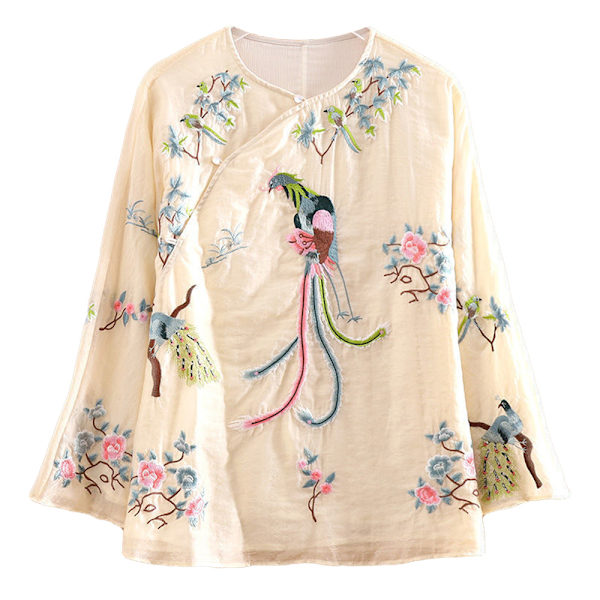 Skjorter for Dame Broderte Topper Dame Topper Tunika Løs