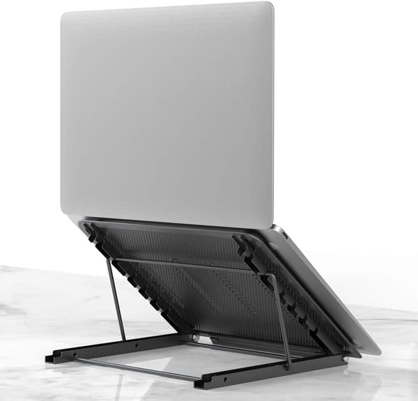 Laptop Stand Tablet, Foldbar Bærbar Ventileret Desktop Laptop Holder