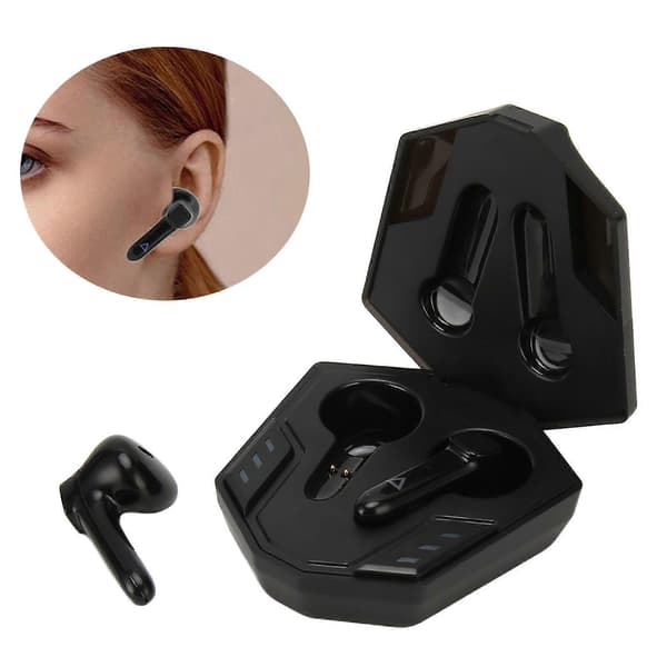 Trådløse Gaming Earbuds Bluetooth 5.0 Mini Dazzle Breath Light Lav Latency Gaming Earbuds til Telefoner Tablets