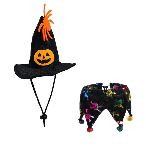 Katt Halloween Kostym - Halloween katthalsband med klockor och style2