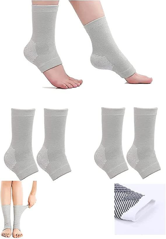Bambu-kompressiosukat, bambu Anti Fatigue -sukat nukkumiseen, harmaa