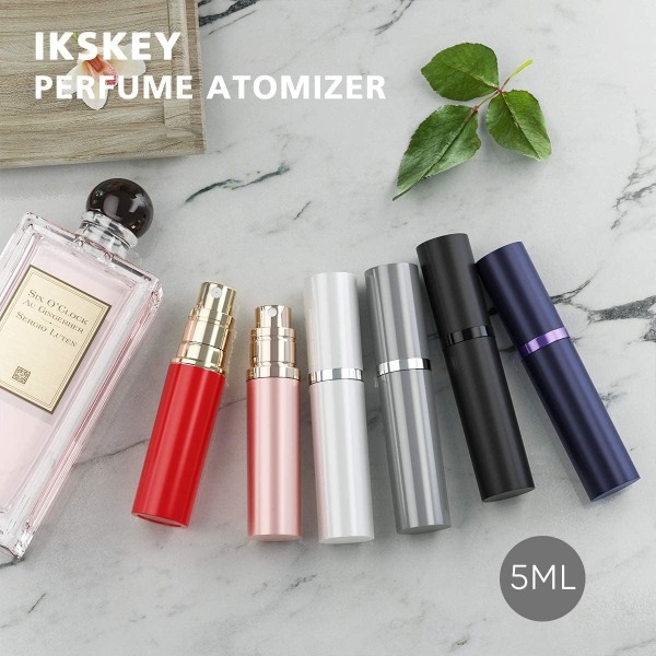 Resepåfyllningsbar parfymflaska Atomiser, Portable Easy Refill Parfym Spray Pump Tom flaska, 5ml (roseguld) rose gold