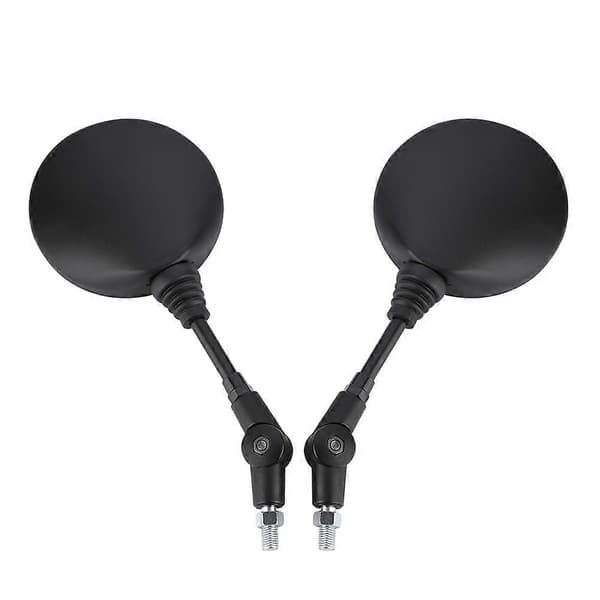 1 par universella motorcykelbackspeglar med 10 mm monteringsskruv