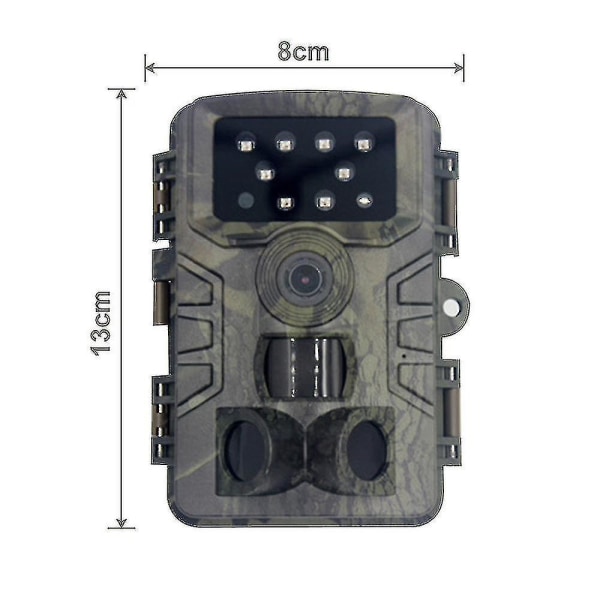 Trail Camera, Jaktkamera med vidvinkelrörelse Senaste sensorn View Trigger Time Trail Game Camera Utan Glöd Och Vattentät För Wildlife Monitori